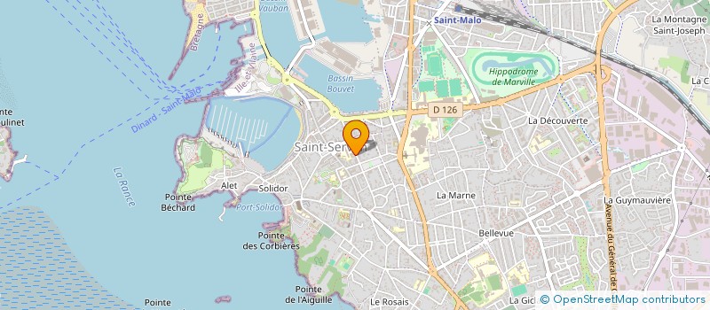 localisation de l'entreprise D2D FORMATIONS DENTAIRES COLLABORATIVES  SAINT-MALO