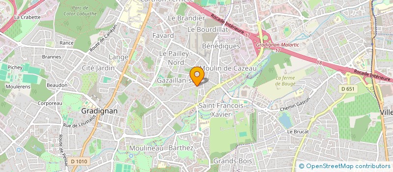 localisation de l'entreprise D2DOK  GRADIGNAN