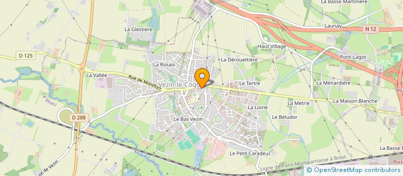localisation de l'entreprise D2E  VEZIN-LE-COQUET