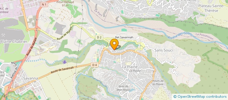 localisation de l'entreprise D2F à SAINT-PAUL