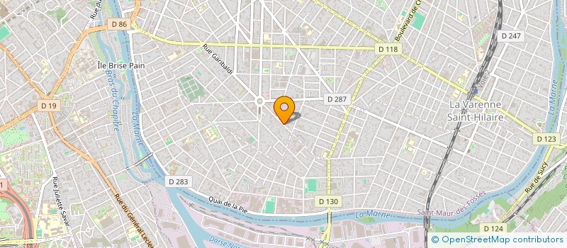 localisation de l'entreprise D2FI CONSEIL à ST MAUR DES FOSSES