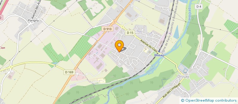 localisation de l'entreprise D2G à DISSAY