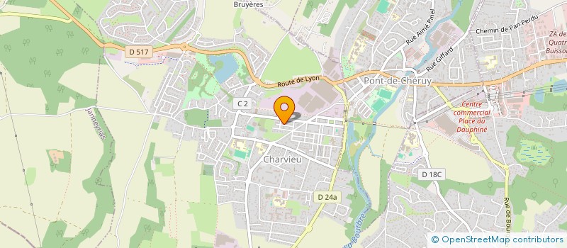 localisation de l'entreprise D2G à PONT-DE-CHERUY