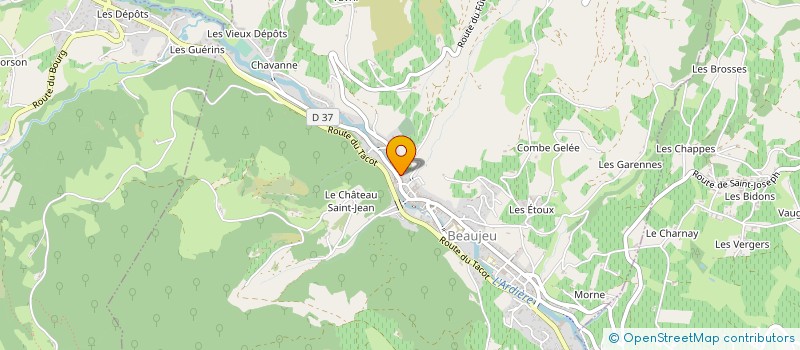 localisation de l'entreprise D2G  BEAUJEU