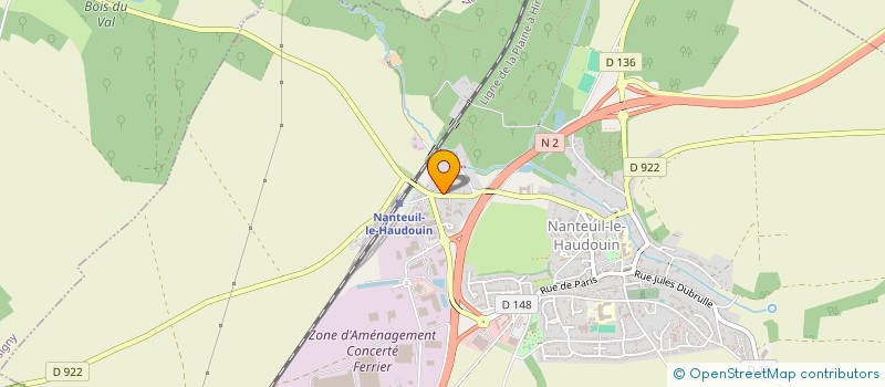 localisation de l'entreprise D2G  NANTEUIL-LE-HAUDOUIN