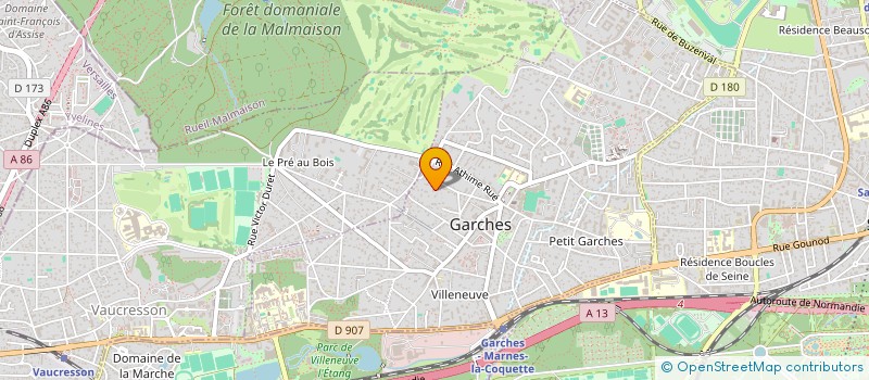 localisation de l'entreprise D2G à GARCHES