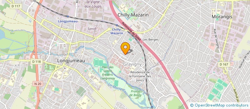 localisation de l'entreprise D2G2 à CHILLY-MAZARIN