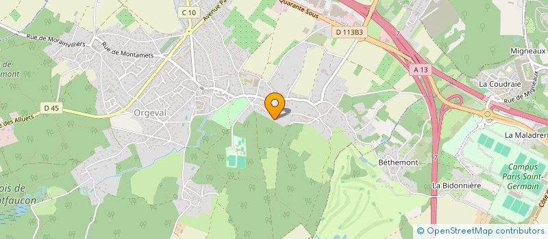 localisation de l'entreprise D2GO à ORGEVAL