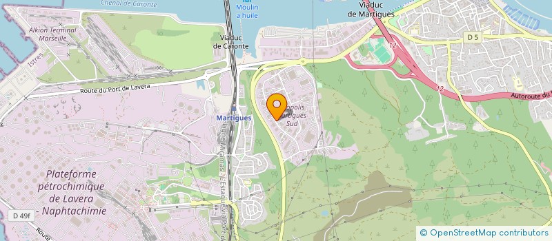 localisation de l'entreprise D2H à MARTIGUES