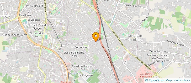 localisation de l'entreprise D2H ASSOCIES  SAINT-JEAN-LE-BLANC