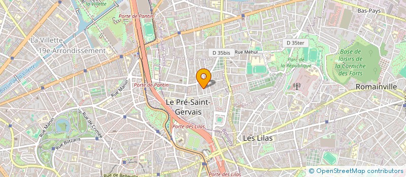 localisation de l'entreprise D2H RENOVATIONS à LE PRE-SAINT-GERVAIS