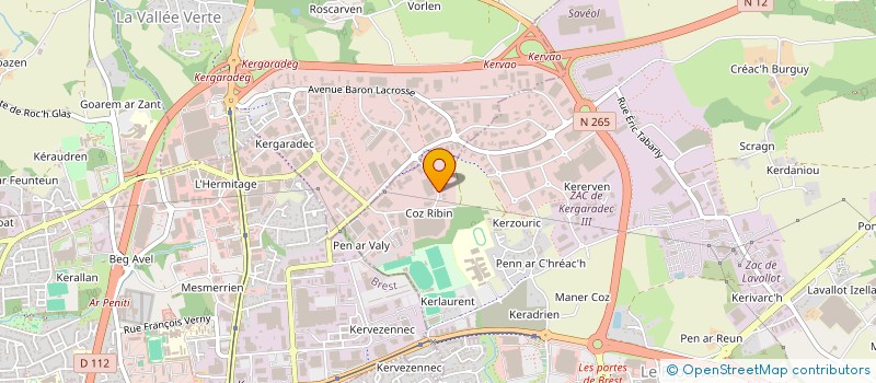 localisation de l'entreprise D2I à GUIPAVAS