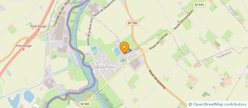 localisation de l'entreprise D2I (DECOSTER INVEST IMMO)  DEULEMONT