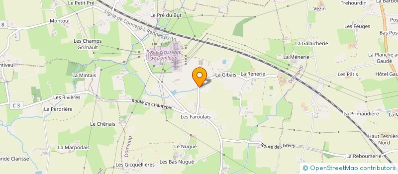 localisation de l'entreprise D2IO à DOMLOUP