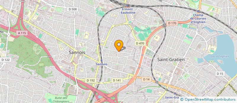 localisation de l'entreprise D2J à SANNOIS
