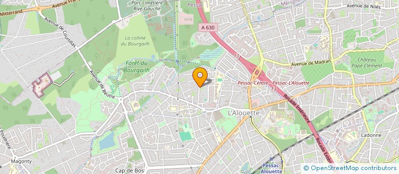 localisation de l'entreprise D2J  PESSAC