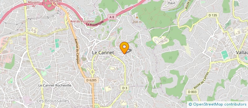 localisation de l'entreprise D2J SUQUET à LE CANNET