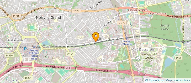 localisation de l'entreprise D2K TRANSPORTS à NOISY-LE-GRAND