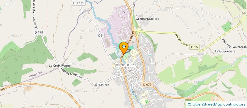 localisation de l'entreprise D2L à VIMOUTIERS