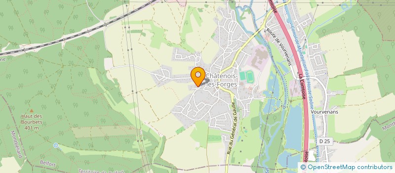 localisation de l'entreprise D2L à CHATENOIS-LES-FORGES