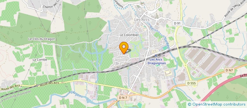 localisation de l'entreprise D2L 83  LES ARCS