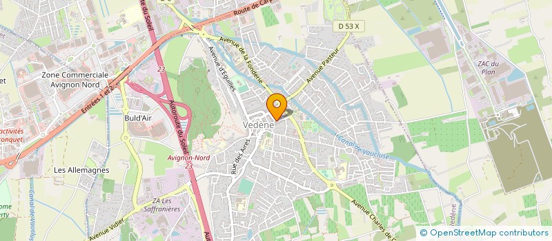 localisation de l'entreprise D2L à VEDENE