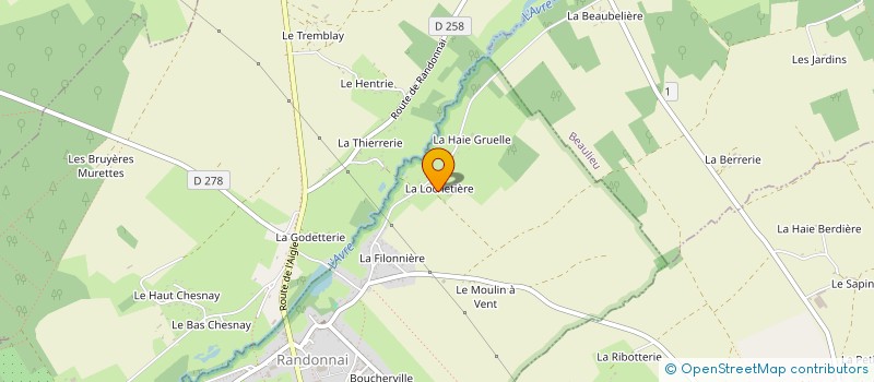 localisation de l'entreprise D2L à CHARENCEY
