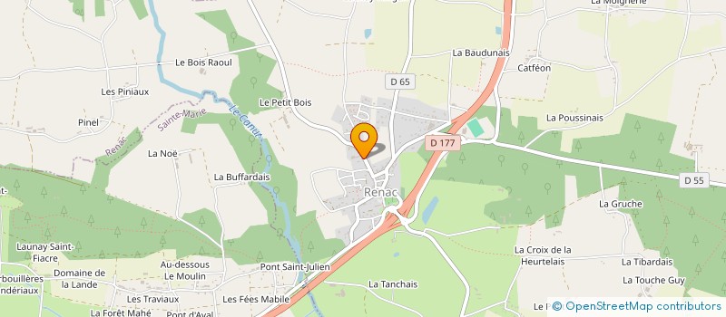 localisation de l'entreprise D2L  RENAC