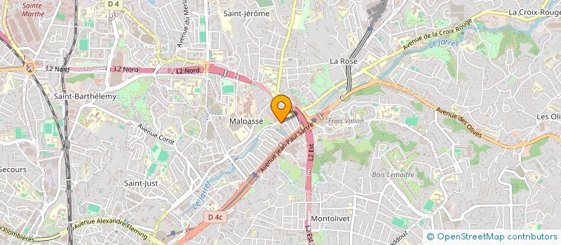 localisation de l'entreprise D2L à MARSEILLE