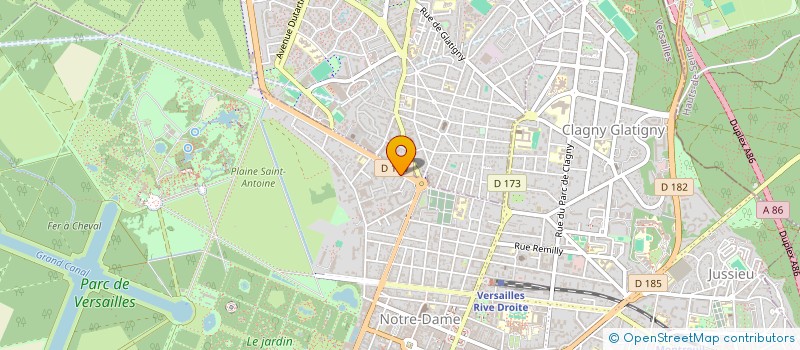 localisation de l'entreprise D2L à VERSAILLES