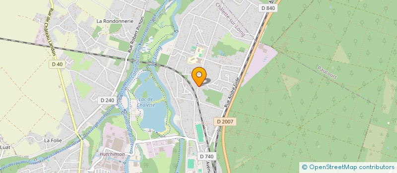 localisation de l'entreprise D2L BAT  CHALETTE-SUR-LOING