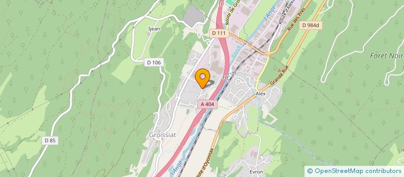 localisation de l'entreprise D2LC à GROISSIAT