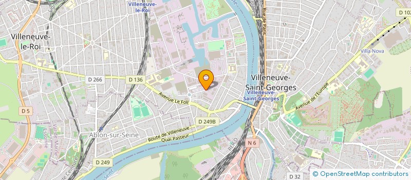localisation de l'entreprise D2LI à VILLENEUVE-LE-ROI
