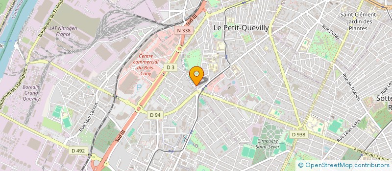 localisation de l'entreprise D2M  LE PETIT-QUEVILLY