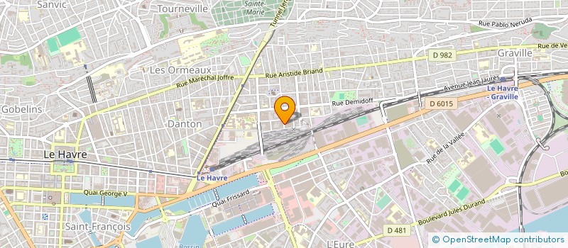 localisation de l'entreprise D2M à LE HAVRE