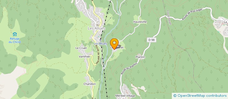 localisation de l'entreprise D2M à LES ALLUES