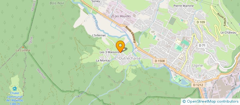 localisation de l'entreprise D2M  UGINE