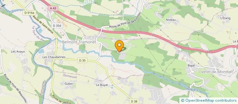 localisation de l'entreprise D2M GROUPE  BELMONT-TRAMONET