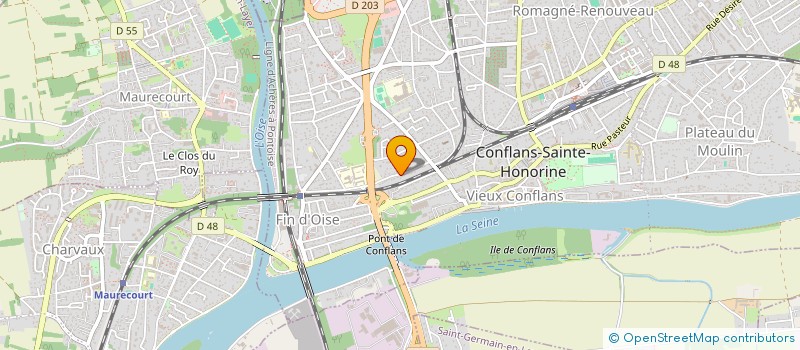 localisation de l'entreprise D2M PLOMBERIE  CONFLANS SAINTE HONORINE