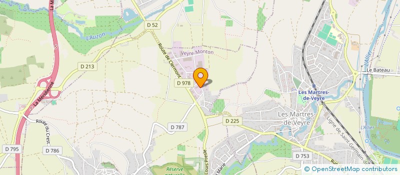 localisation de l'entreprise D2M REGLEMENTAIRE  VEYRE-MONTON