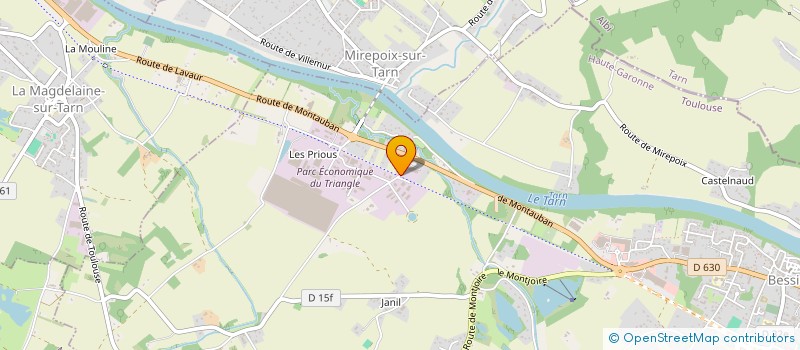 localisation de l'entreprise D2MP MENUISERIES  BESSIERES