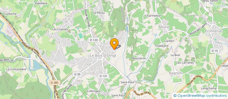 localisation de l'entreprise D2N.SERVICES  VAL D'OINGT