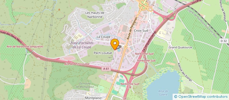localisation de l'entreprise D2P à NARBONNE