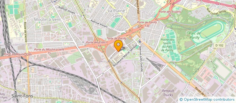 localisation de l'entreprise D2P AMENAGEMENT  VENISSIEUX