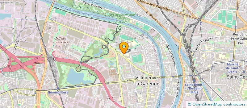 localisation de l'entreprise D2P ASSOCIATIONS à VILLENEUVE-LA-GARENNE