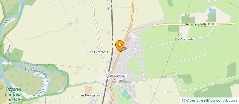 localisation de l'entreprise D2P DECORATION  BESSAY-SUR-ALLIER