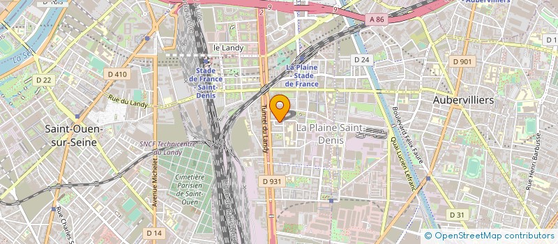 localisation de l'entreprise D2PACK COMMUNICATION  SAINT-DENIS