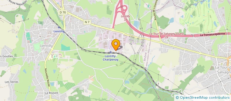 localisation de l'entreprise D2R ENERGIES  LENTILLY