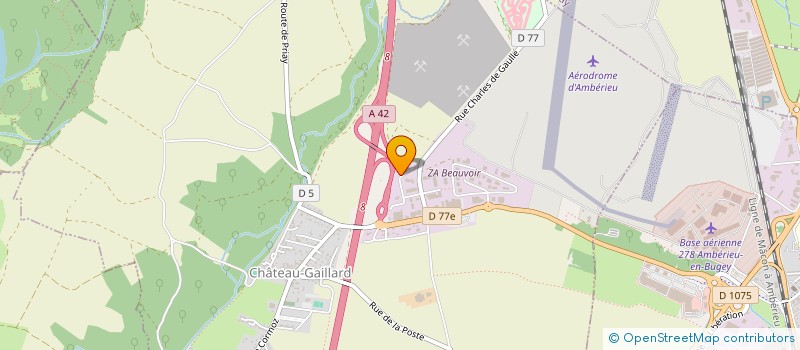 localisation de l'entreprise D2S BATIMENT à CHATEAU-GAILLARD