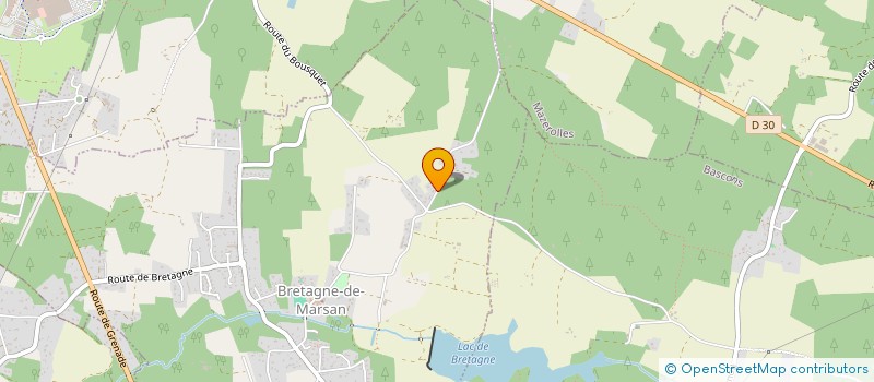 localisation de l'entreprise D2S CONSEIL  BRETAGNE-DE-MARSAN